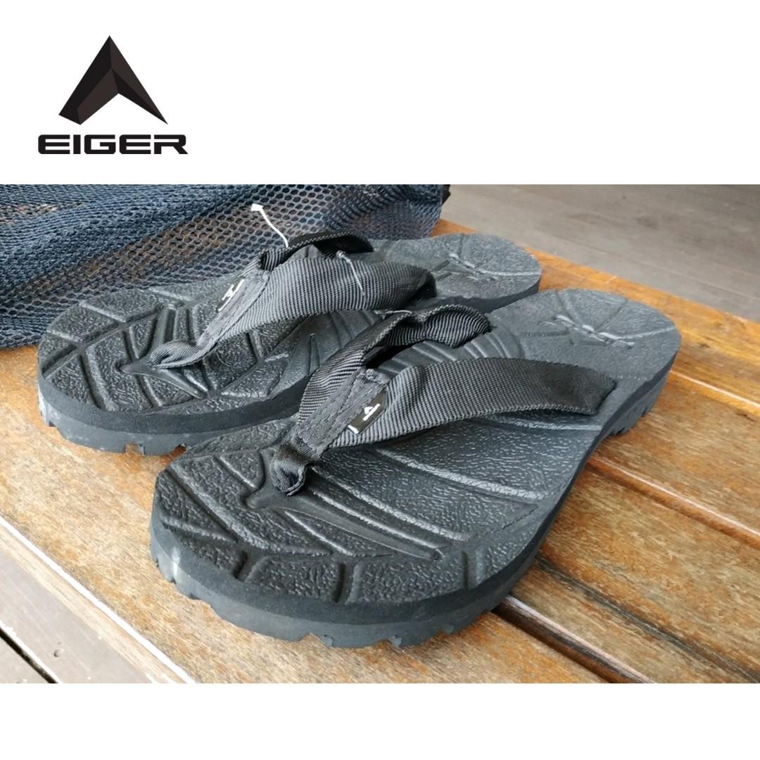 Sandal Gunung Eiger Clip Style Jepit Ori Warna Hitam Polos Fesyen Pria Sepatu Sandal Di Carousell