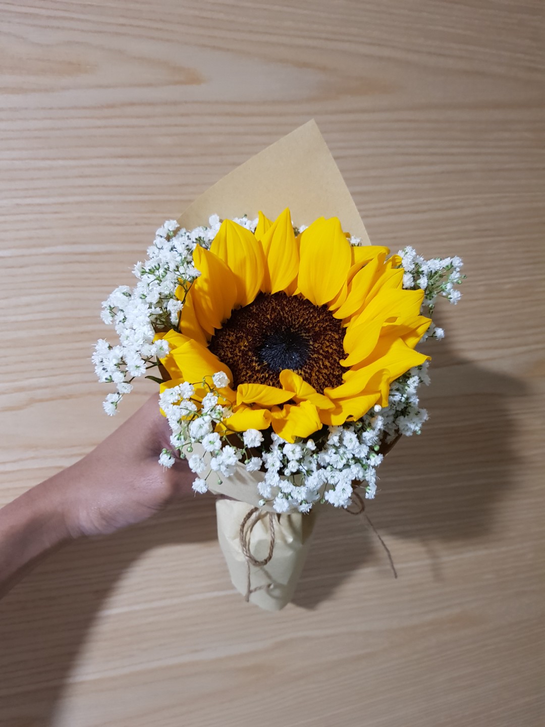 Single Sunflower Bouquet Gardening Flowers Bouquets On Carousell