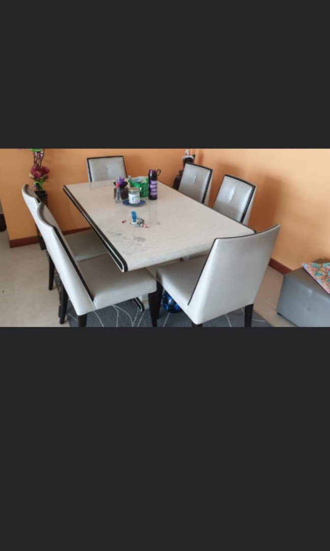 Solid Marble Dining Table Set Furniture Tables Chairs On Carou