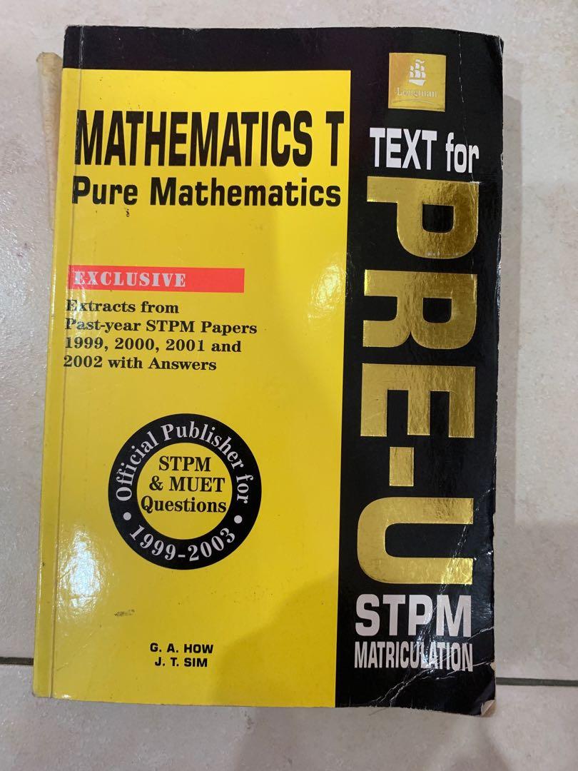 Stpm Math T Past Year Questions Textbooks On Carousell
