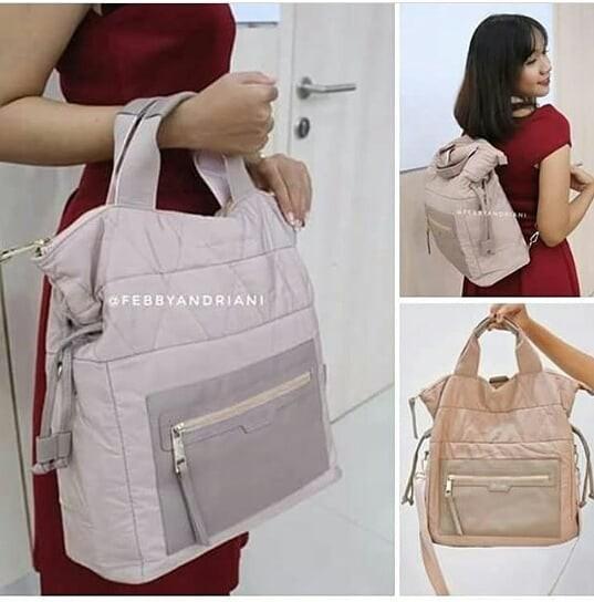 lightweight luxury convertible tote bag