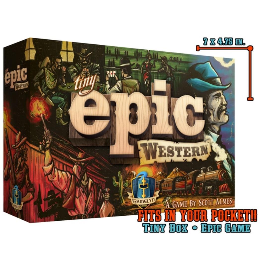 Tiny Epic Western (Category: Board Games & Puzzles) located in Singapore. Submitted by kickstarter.boardgames (Listing ID 221953871, Image 3). Description: Brand New Boardgame from Kickstarter "Tiny Epic Western" Never played before. Item is still sealed and in pristine condition! What do you get? (ONE) copy of Tiny Epic Western with deluxe content! Includes All Stretch Goals Includes All Digital Rewards Self-Collection at Lakeside is available. 