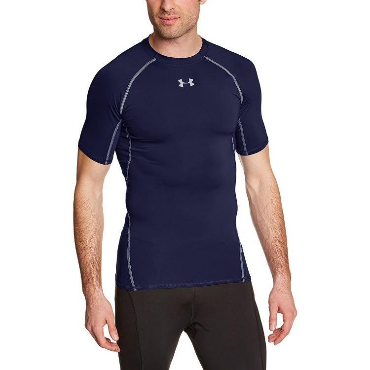 navy blue under armour compression shirt