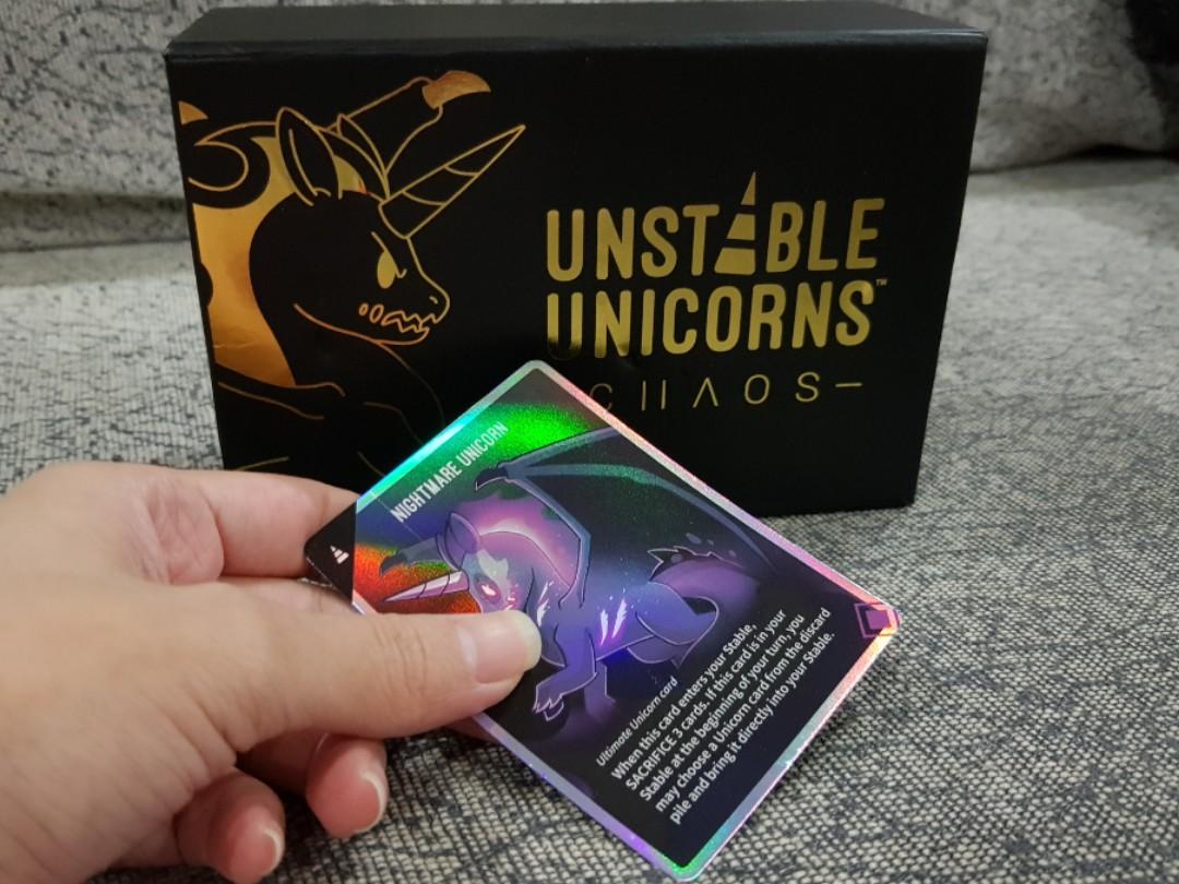 Unstable Unicorns Kickstarter Exclusive Disaster Relief Unicorn Promo Card 