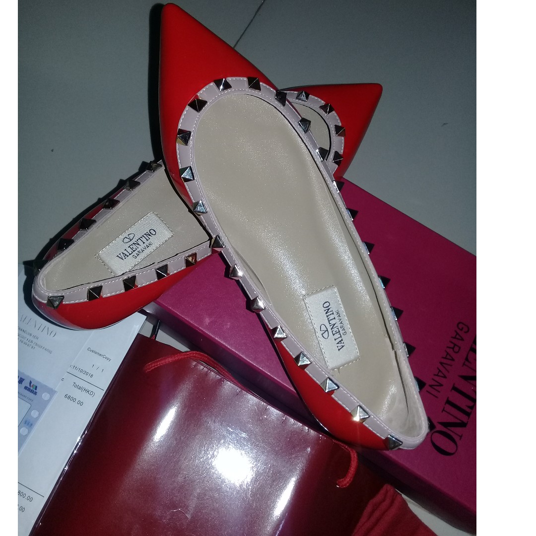 red flat shoes size 11