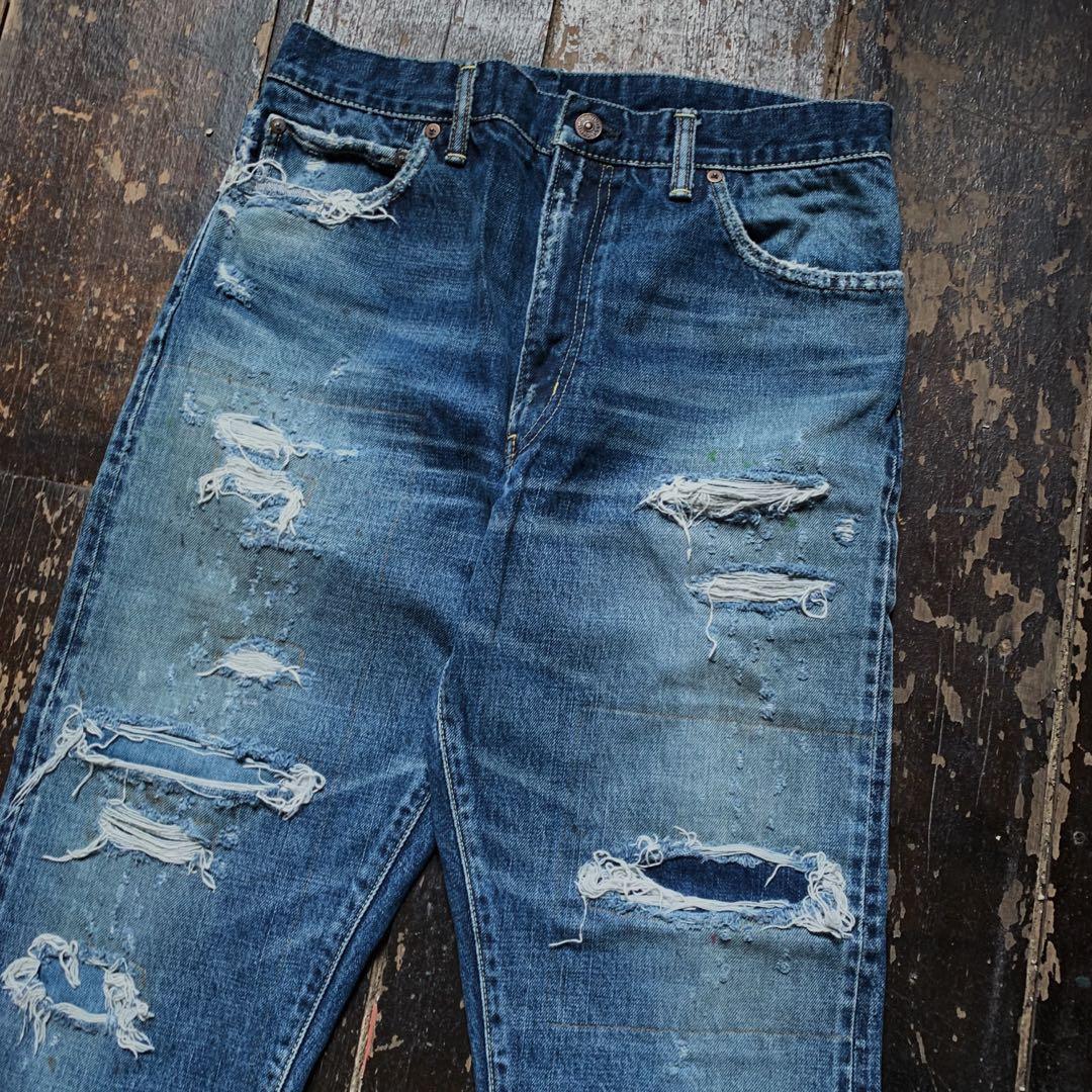 Pantalon Jean Visvim Indigo Journeyman Taille 2 - Occasion Parfait état, Coupe Tapered, Délavé