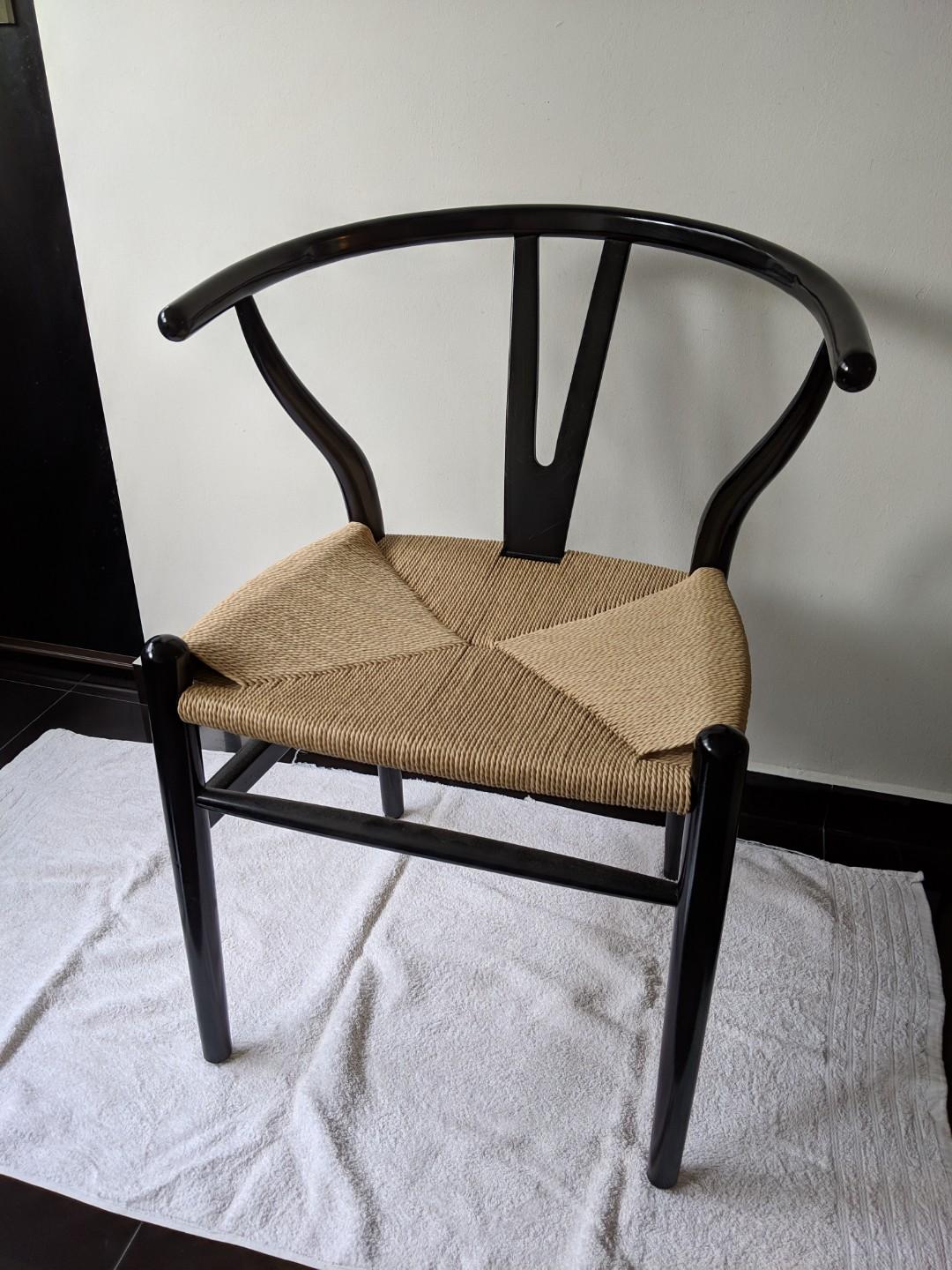 Wishbone chair replica, Furniture & Home Living, Furniture, Chairs on