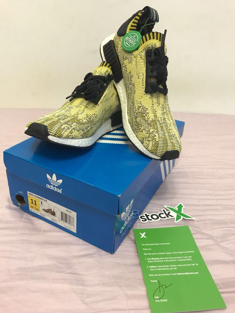 Adidas nmd r1 shop pk yellow glitch