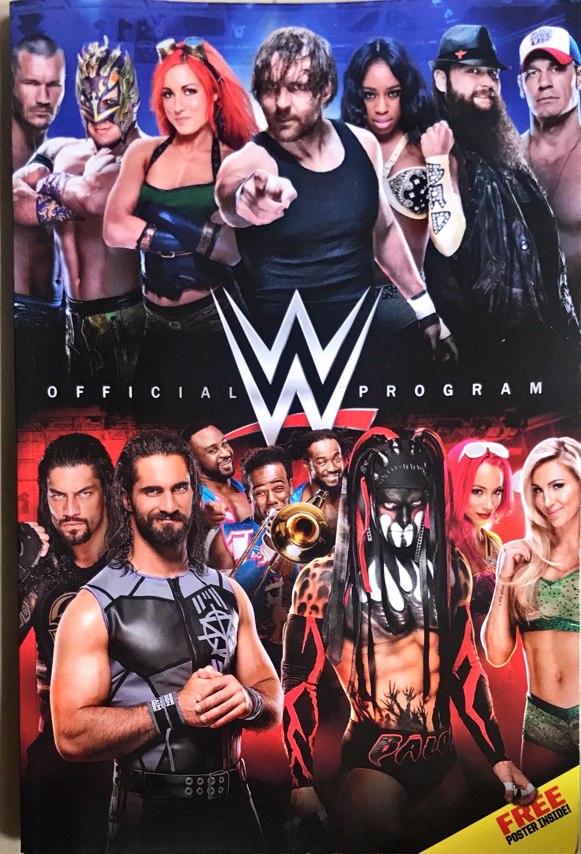 WWE OFFICIAL PROGRAM booklet, Hobbies & Toys, Books & Magazines