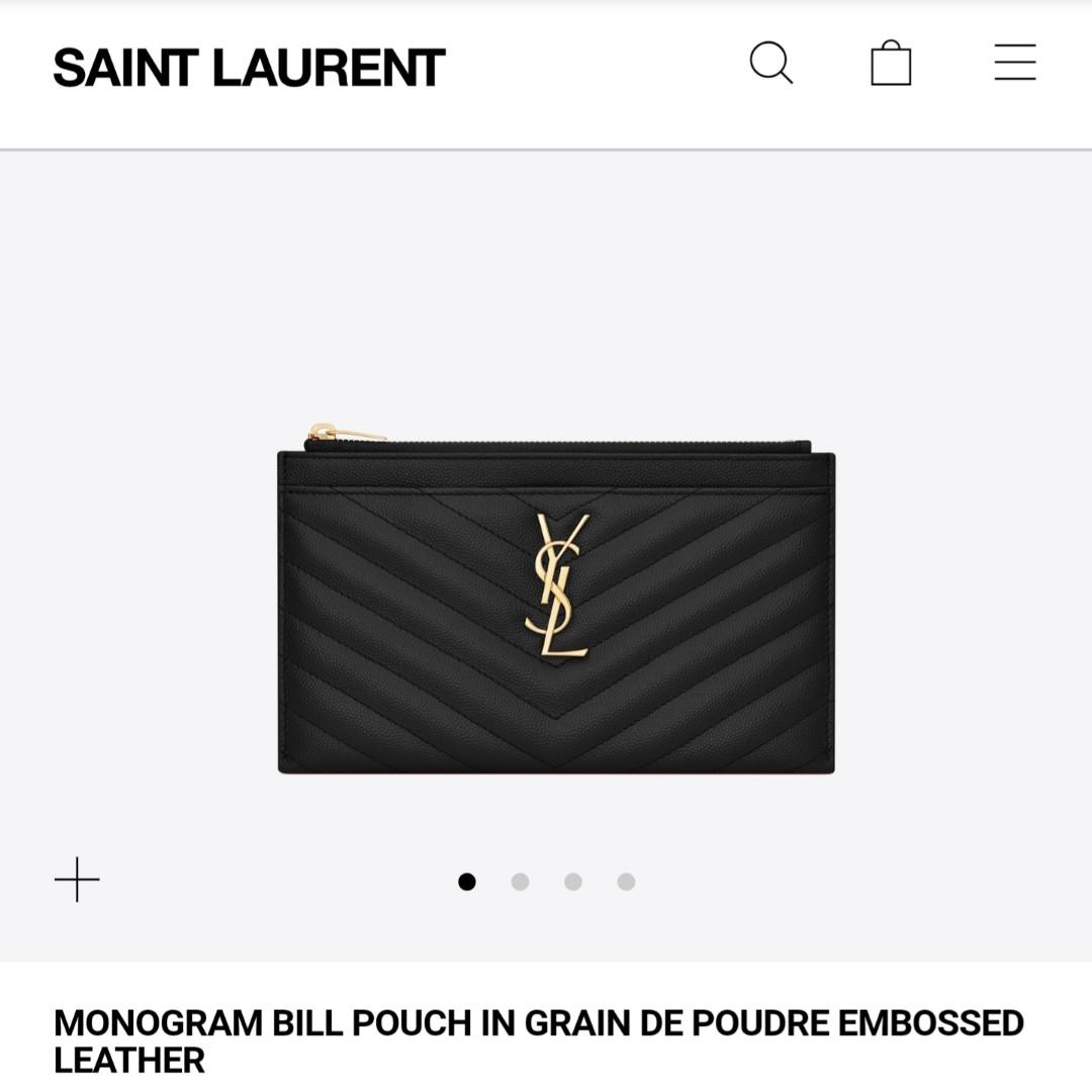 ysl pouch monogramme grain de poudre tech