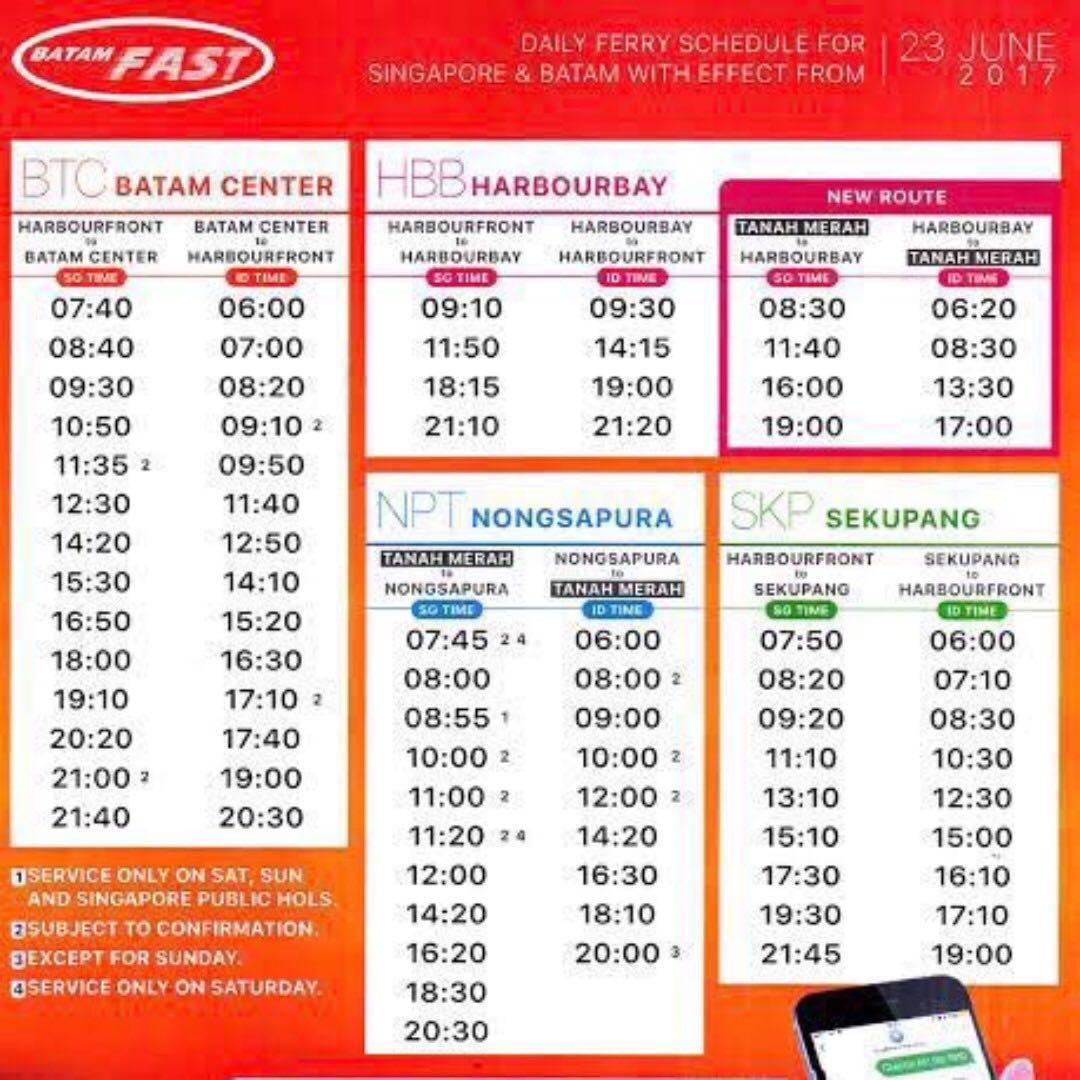 02 ways Ferry Ticket Batam Fast Ferry, Tickets & Vouchers, Local