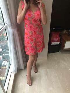Tracy Reese Multi Color Fly Back Shift Short Casual Dress