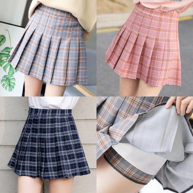 brown plaid skirt 5xl