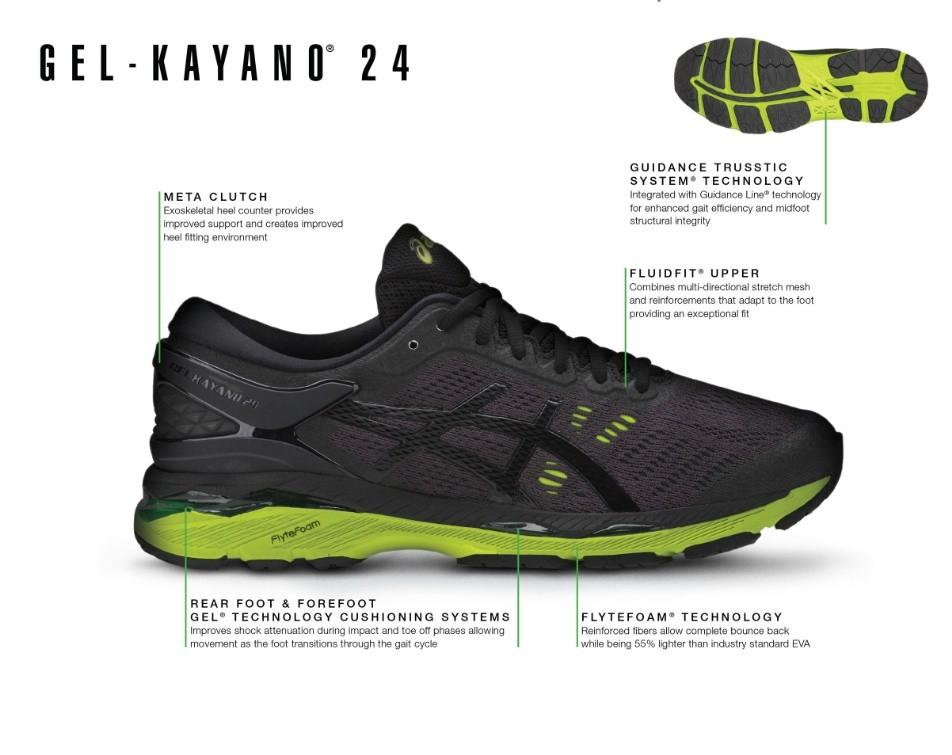 Asics gel kayano 24 flat on sale feet