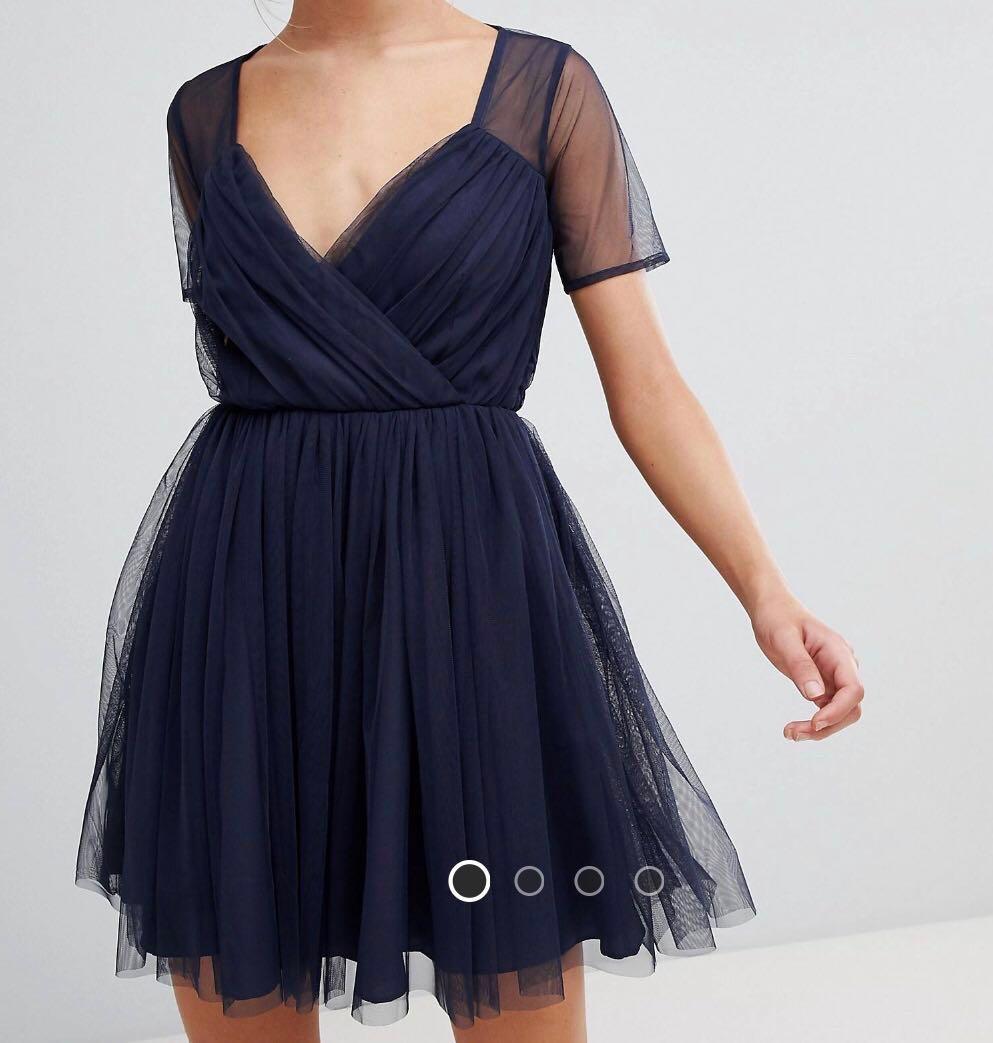 asos tulle mini dress