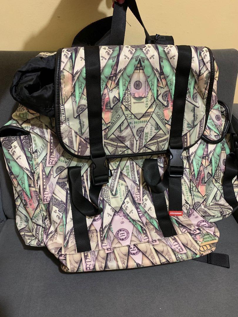 Sprayground Origami Money Laptop Duffel Bag