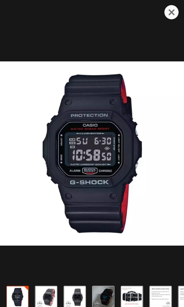 Casio g shock dw5600 hr 1 Mobile Phones Gadgets Wearables Smart Watches on Carousell