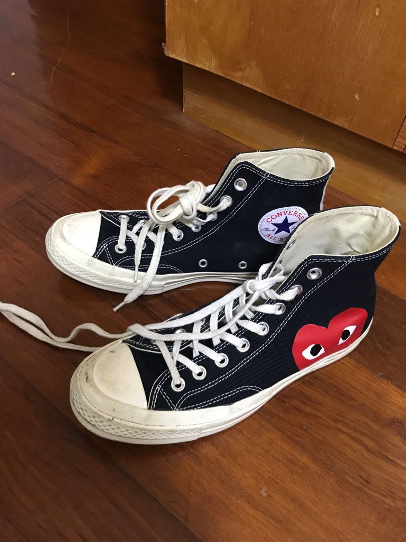 CDG Converse High Cut (Black), Men's 