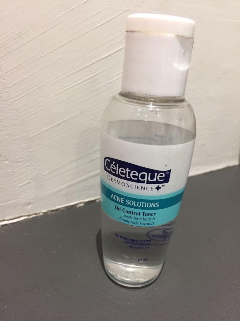 celeteque acne solution oil control toner