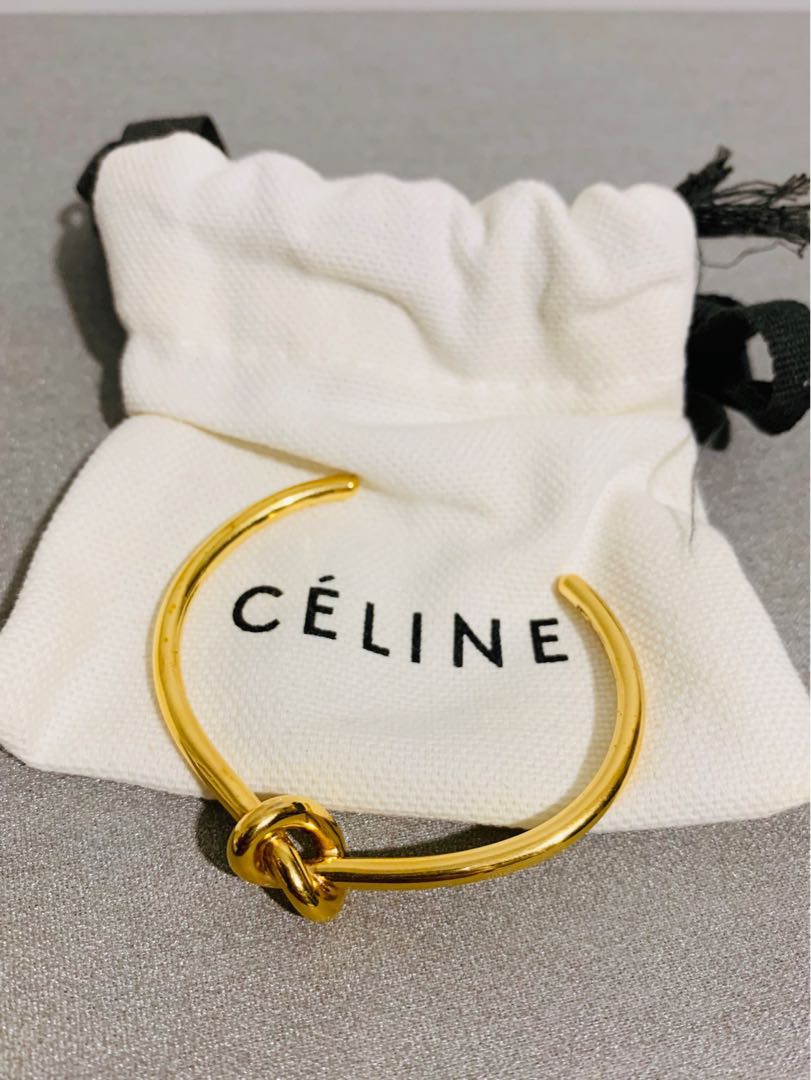 Celine knot bracelet Gold Luxury Accessories on Carousell