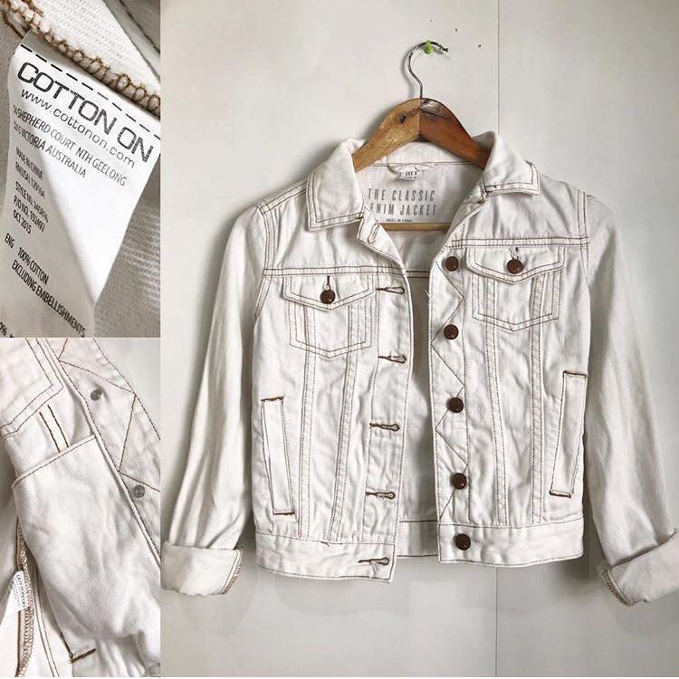 white denim jacket womens australia