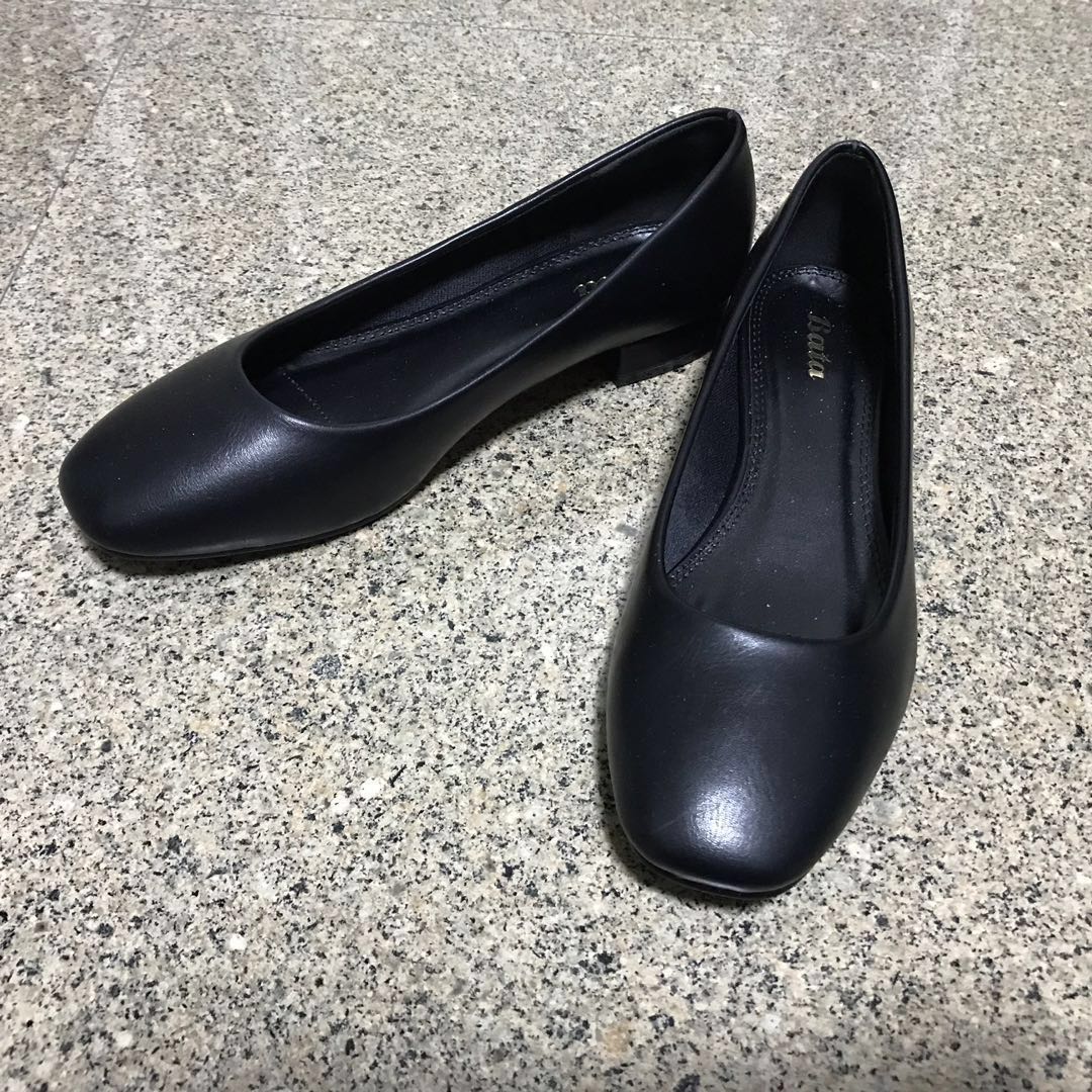 New Women Black Bata Court Shoes Flats Women s Fashion Footwear