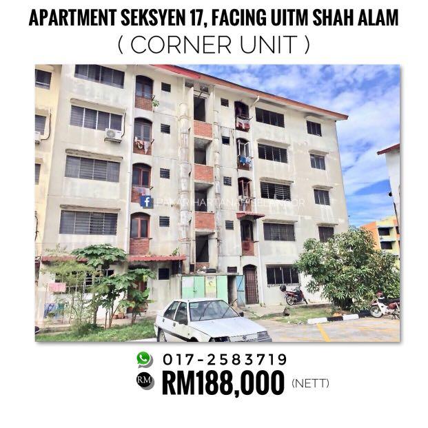 Facing Uitm Apartment Seksyen 17 Shah Alam Property For Sale On Carousell