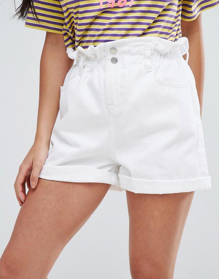 FACTORIE denim paperbag shorts, Women's