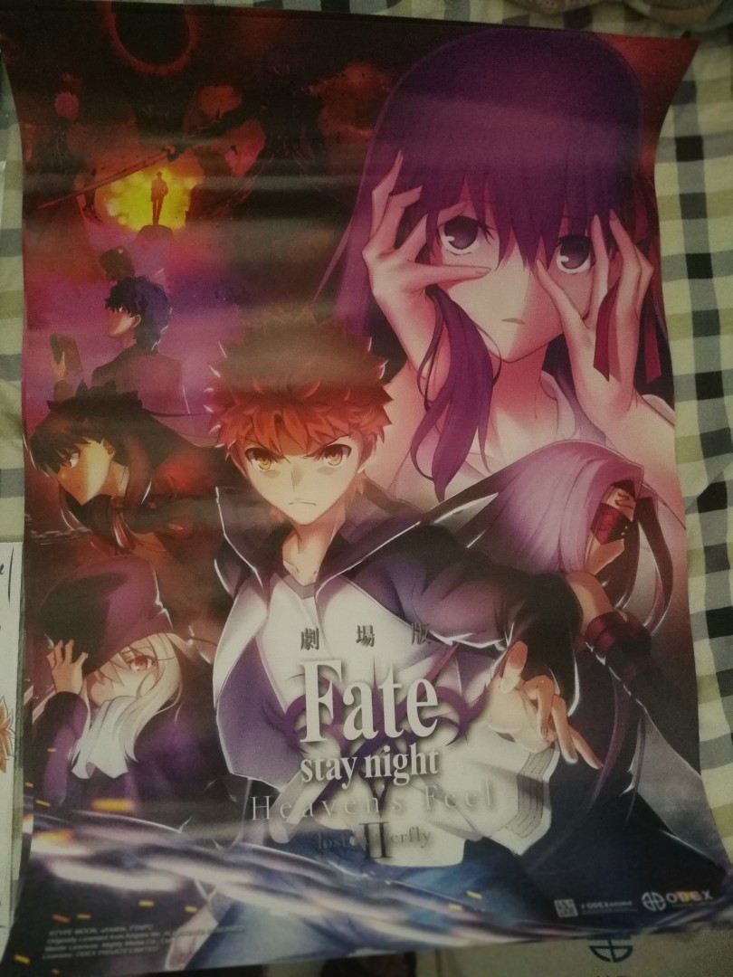 Fate Stay Night Heaven S Feel Ii Lost Butterfly Poster Hobbies Toys Memorabilia Collectibles Fan Merchandise On Carousell Fate Stay Night Heaven S Feel Ii Lost Butterfly Poster Hobbies Toys Memorabilia Collectibles Fan Merchandise On Carousell
