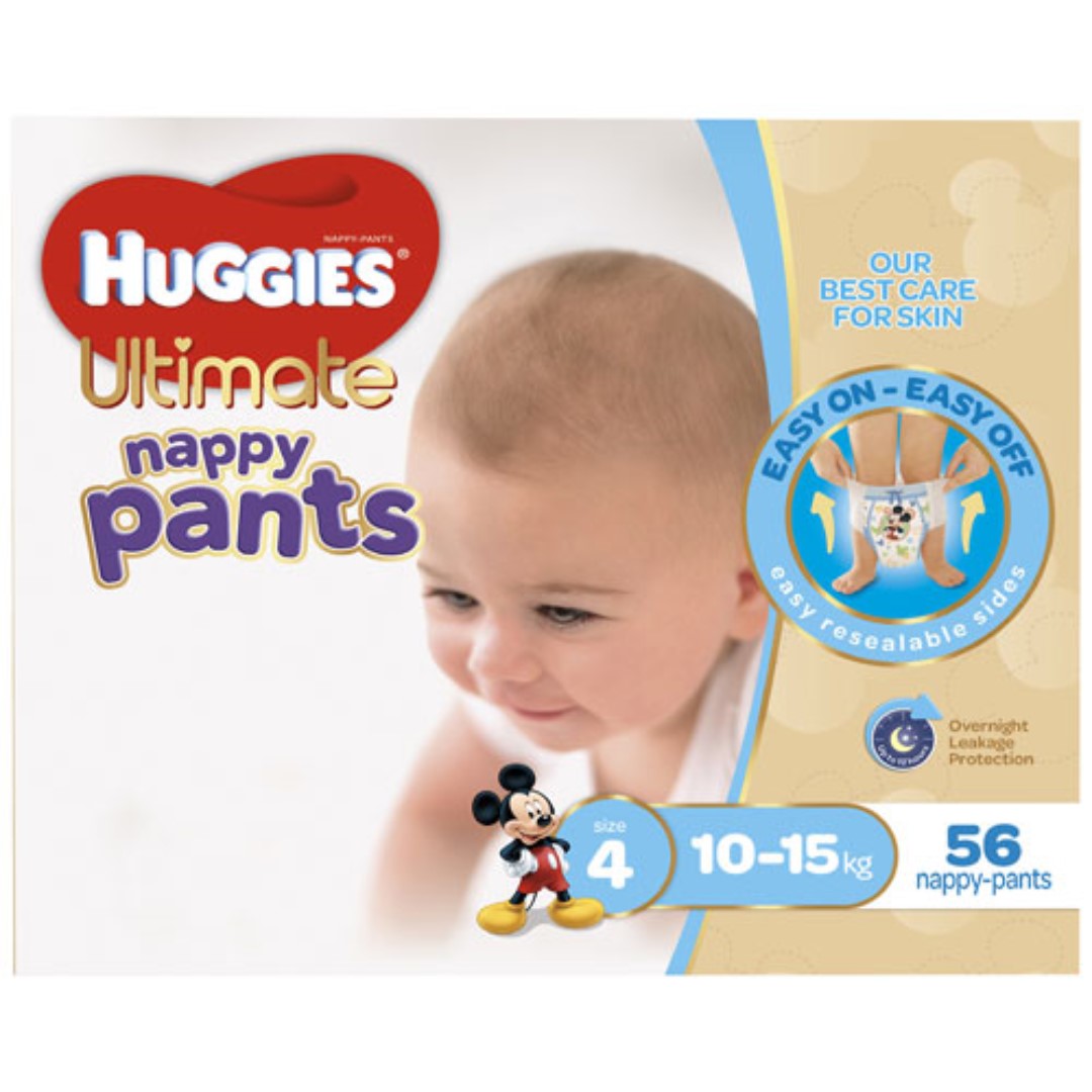 Huggies Ultimate Nappy Pants Bulk Box With Mickey Mouse Toddler
