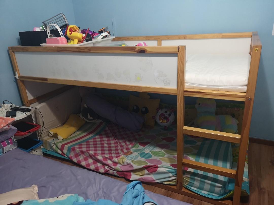 Ikea kura reversible bunk bed, Furniture & Home Living, Furniture, Bed