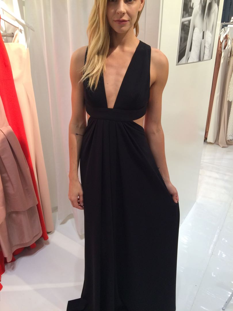 Jill Jill Stuart V Neck Gown Women s Fashion Dresses Sets