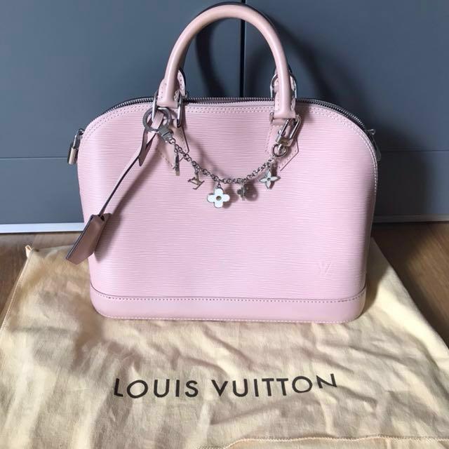 Louis Vuitton Alma PM Bag in Epi Leather (Pink) with Bag charm option  (+$500)