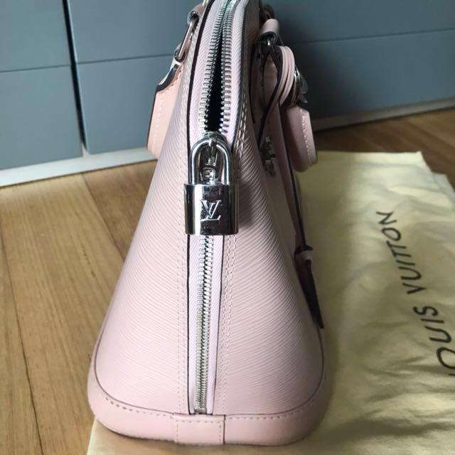 Louis Vuitton Pink Epi Leather Alma PM with Charms
