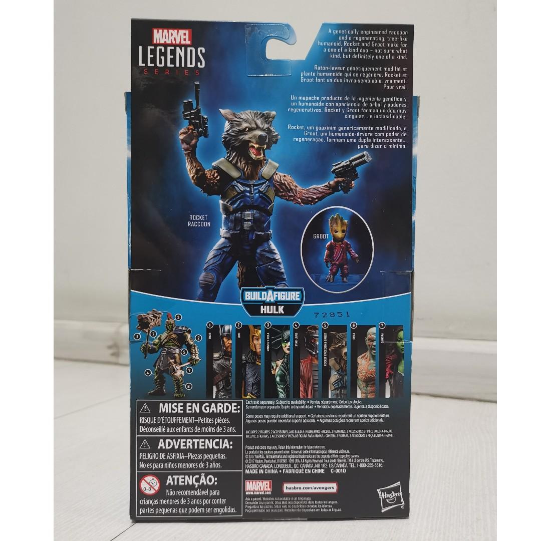 Marvel Legends Gladiator Hulk Wave - ROCKET RACCOON & GROOT, Hobbies ...