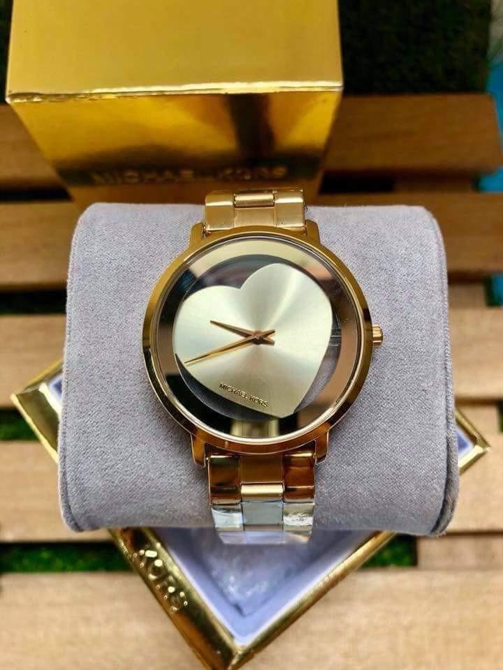 mk watch heart design