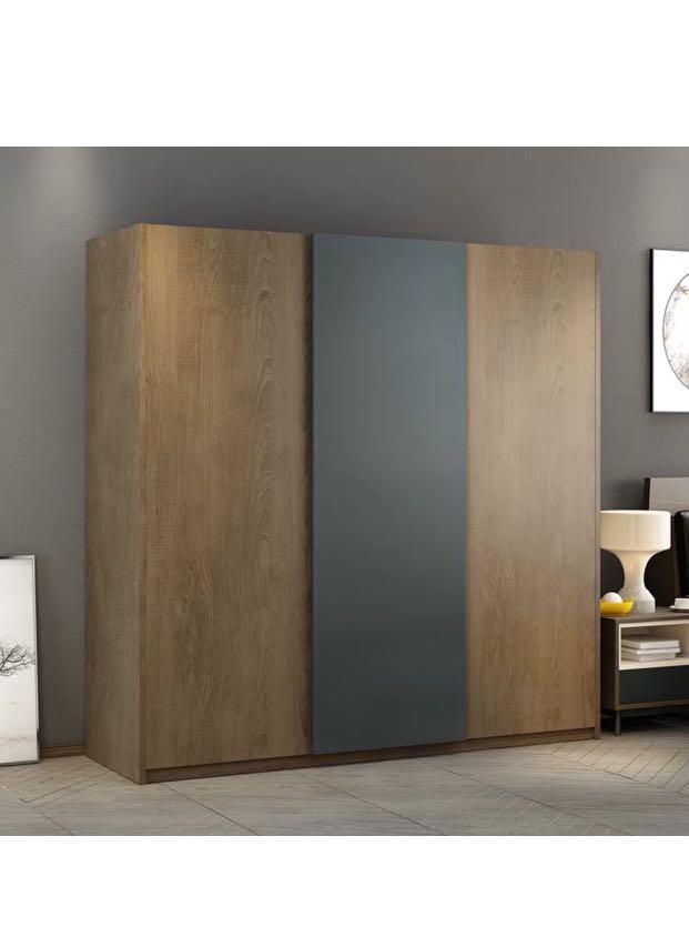 Modern Scandinavian Large Wardrobe Sliding Door Furniture