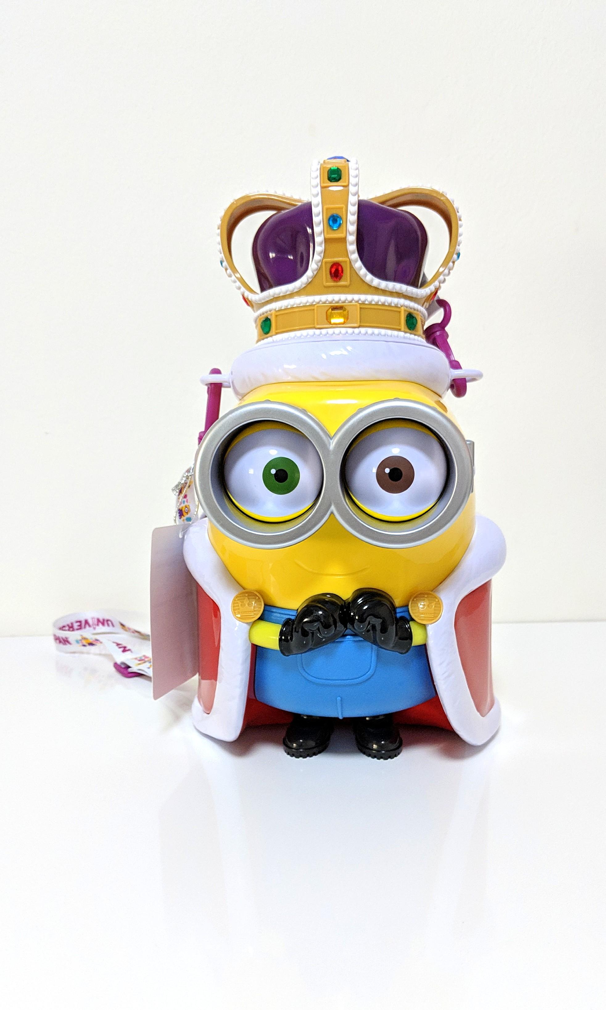 Details about   Universal Studios Japan USJ Minion King Bob Popcorn Bag Bucket Case Holder 