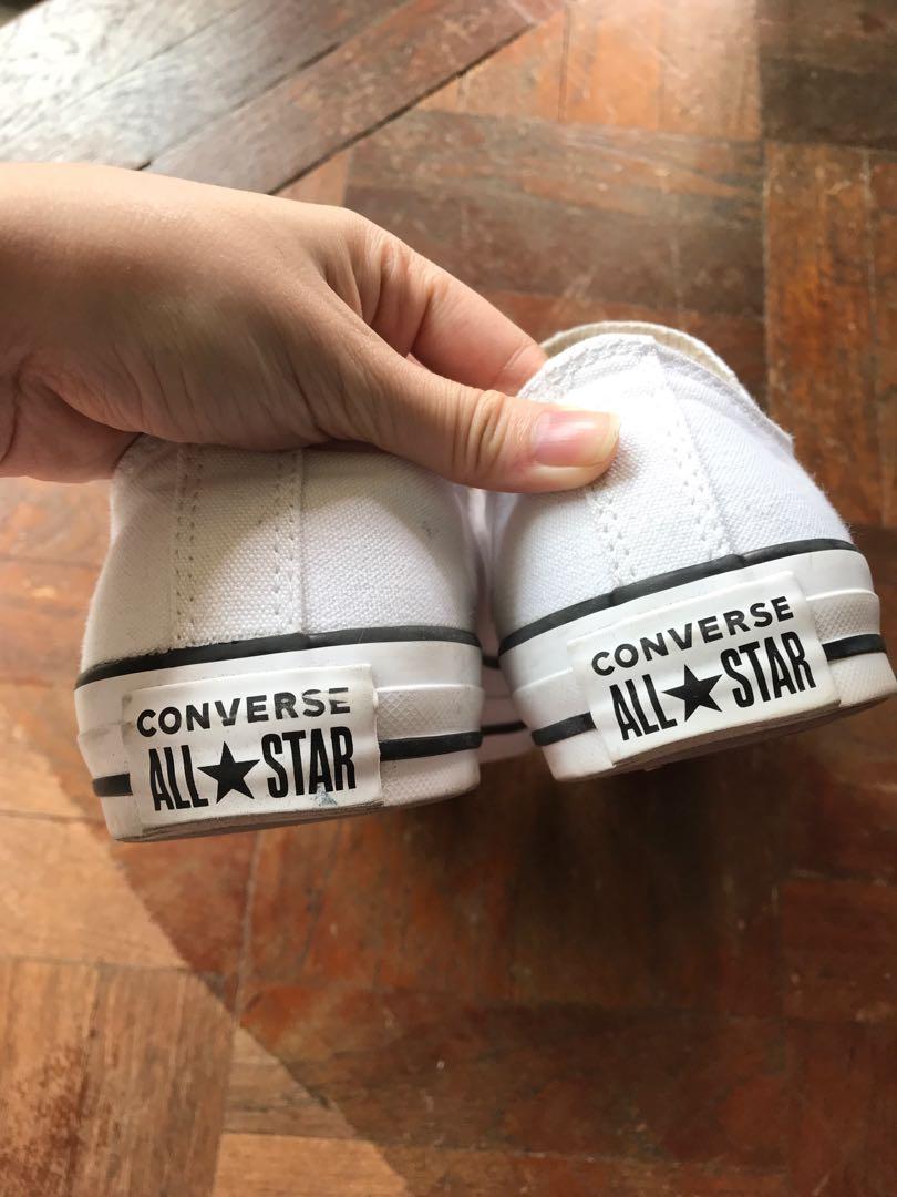 White no clearance lace converse