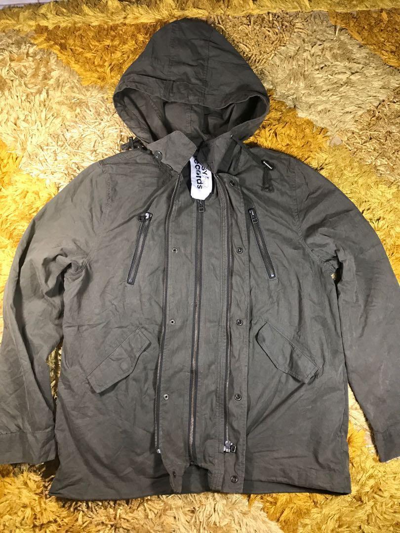 Nusy Records Japanese Brand Parka Anorak Jacket Men S Fashion Clothes Outerwear On Carousell