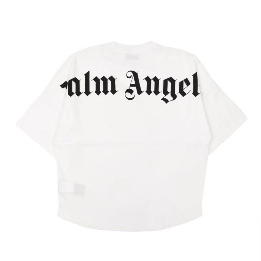 palm angels long sleeve mock neck tee