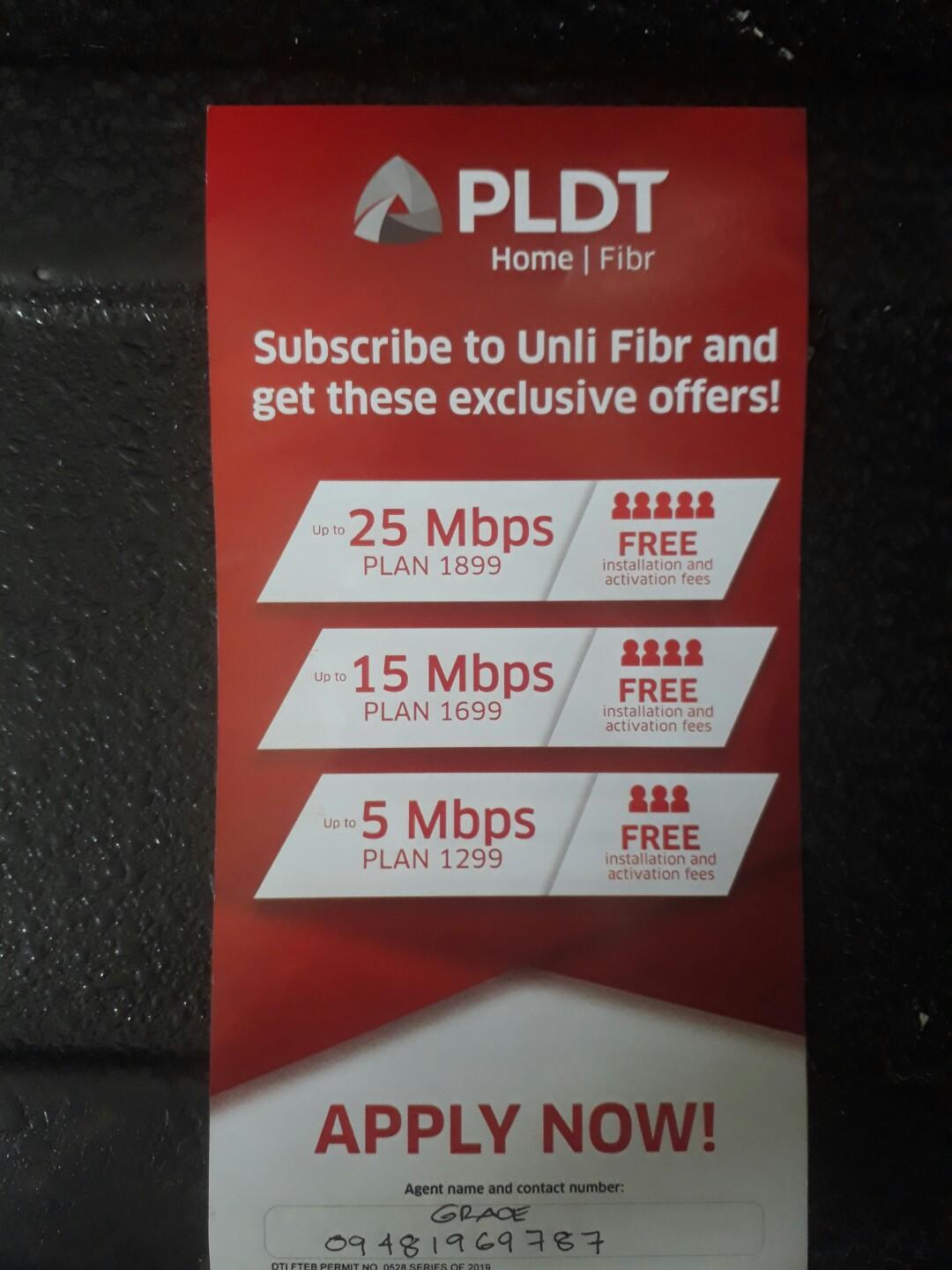 Pldt Fiber Internet With Landline Mobile Phones Tablets Others On Carousell