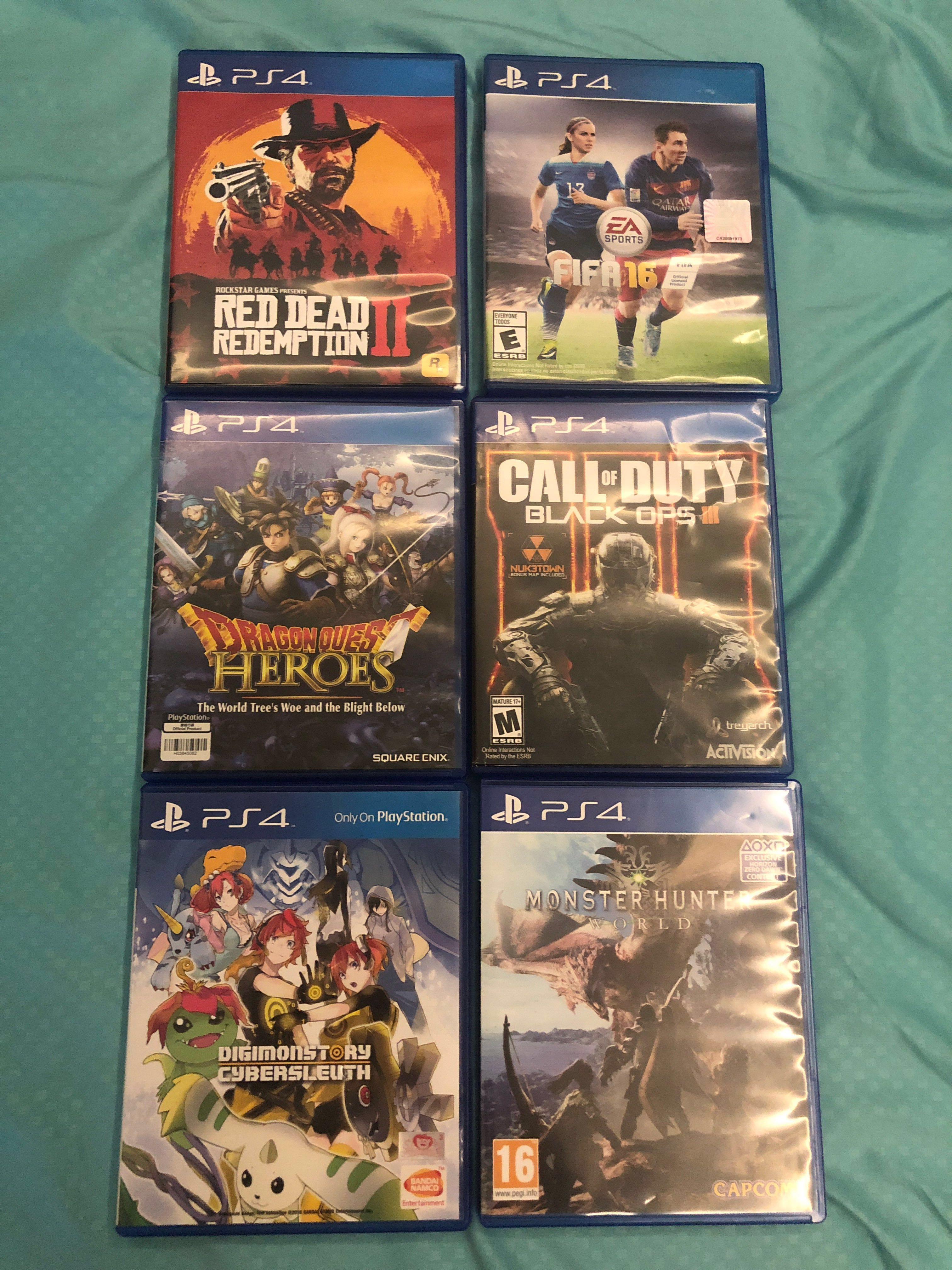 pre owned ps4 games