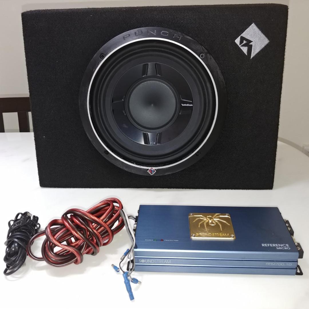 Rockford 10 Inch Car Subwoofer Shallow Mount Incl