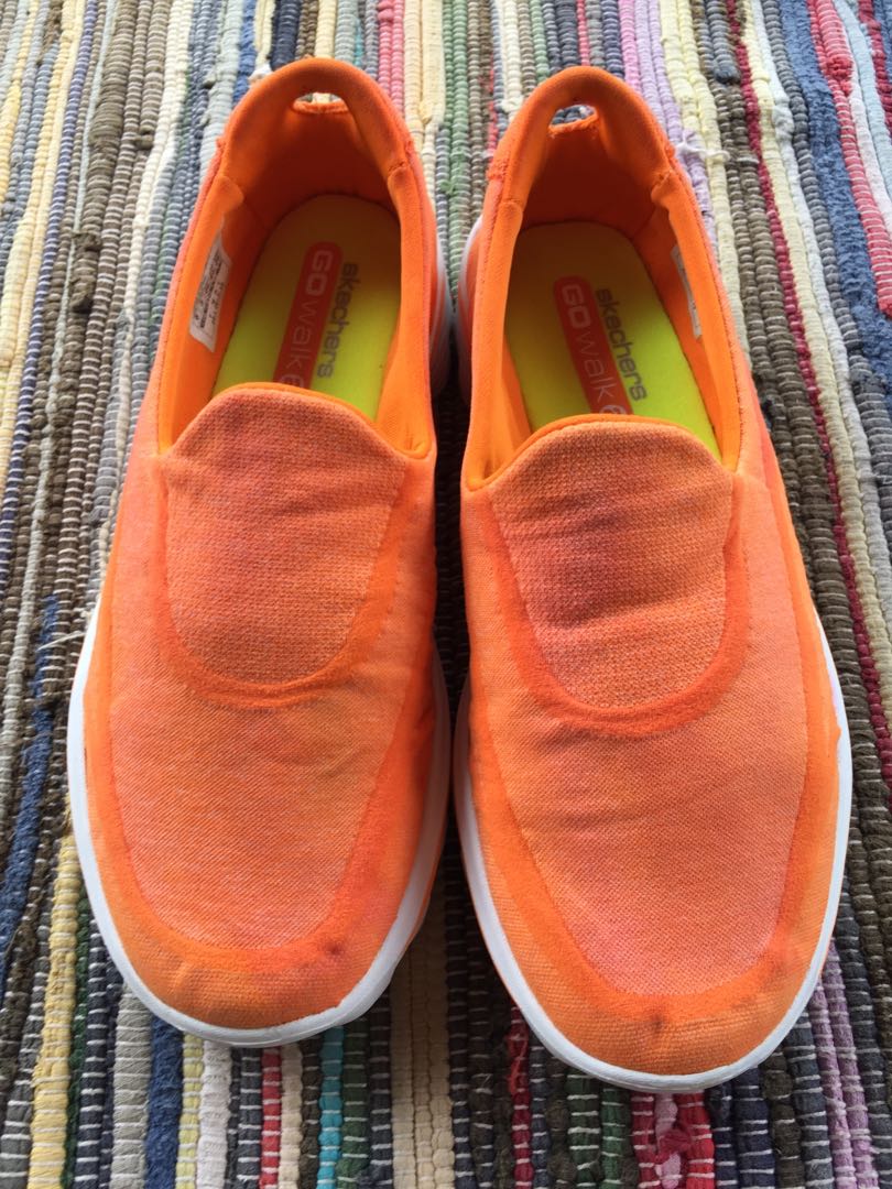 Skechers go walk 2 womens orange 2025