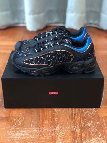 Steal Supreme X Nike Air Max Tailwind 4 Black Men S Fashion Footwear Sneakers On Carousell