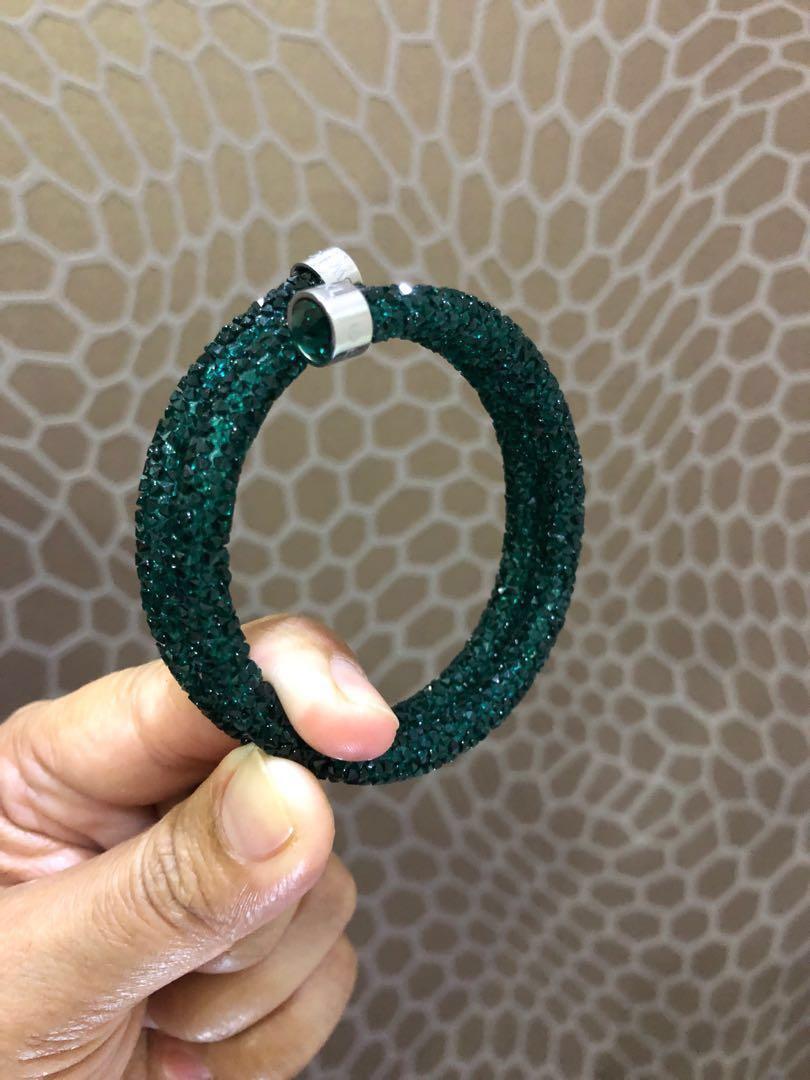 Swarovski Crystal DUST Green Small Size Bracelet