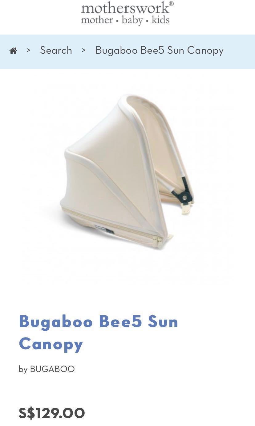 bugaboo bee extendable canopy