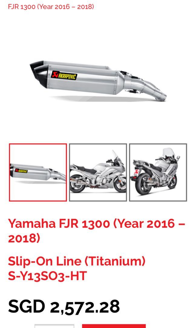Yamaha fjr shop 1300 akrapovic