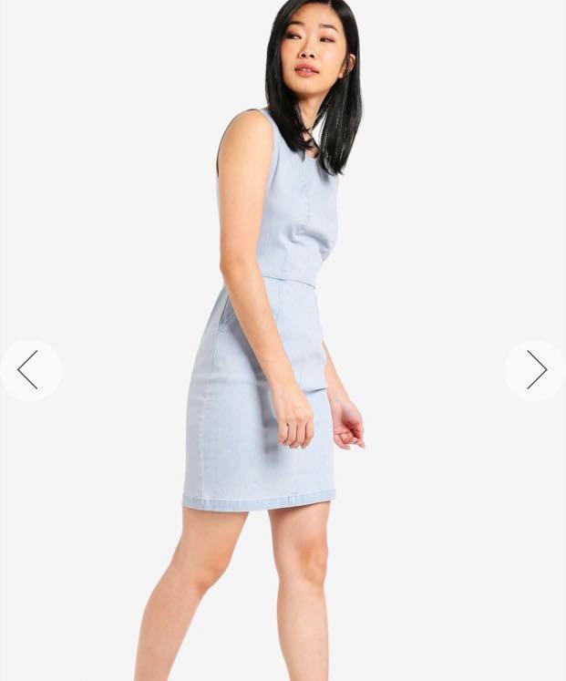 zalora denim dress
